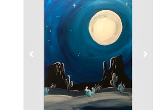 Paint Nite: Teal Desert Moon